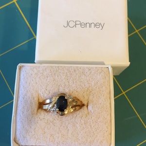 10k gold sapphire ring